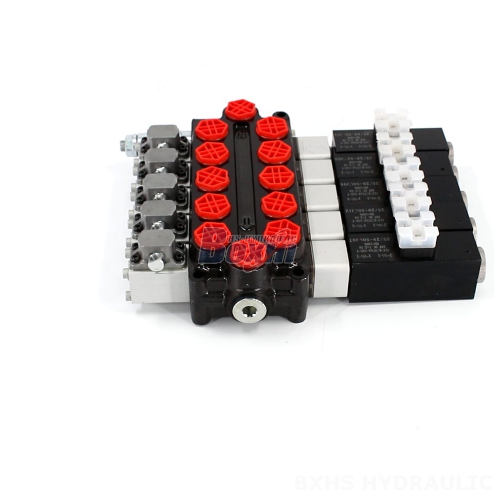 Direct from Manufacturer: Q45 5 Spool Monoblock Hydraulic Control Valve main image